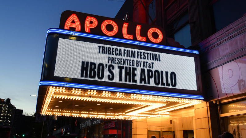 A view of the signage at the “The Apollo” screening during the 2019 Tribeca Film Festival on April 24, 2019 in New York City.